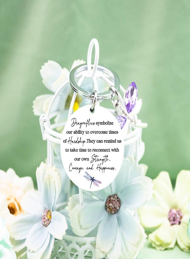igvean Dragonfly Gifts for Women Cute Keychain Dragon Fly Gift Inspirational Gifts for Women Friends Unique Christmas Birthday Gift for Dragonfly Lover Encouragement Present for Her - Image 3